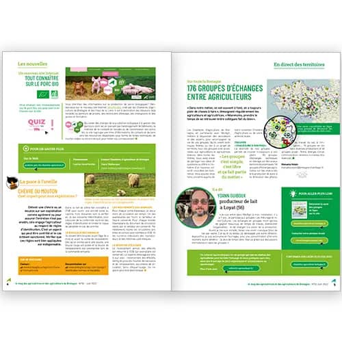 Magazine Agriculture bretonne Numero 6 pages 4 et 5